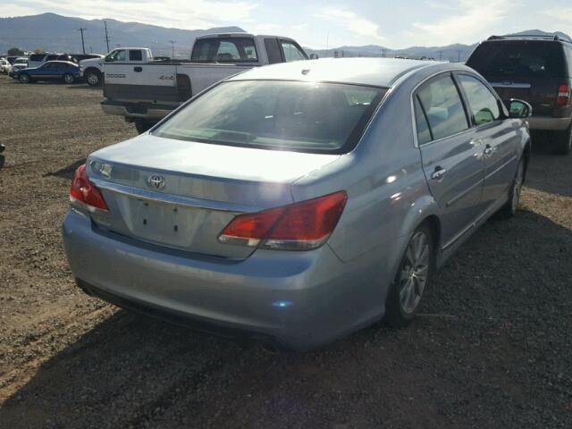 4T1BK3DB5BU404208 - 2011 TOYOTA AVALON BAS BLUE photo 4