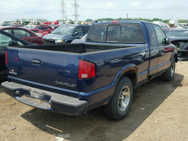 1GCCS19W718190046 - 2001 CHEVROLET S TRUCK S1 BLUE photo 4