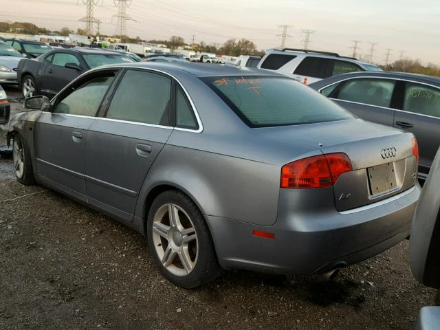 WAUDF78E56A091629 - 2006 AUDI A4 GRAY photo 3