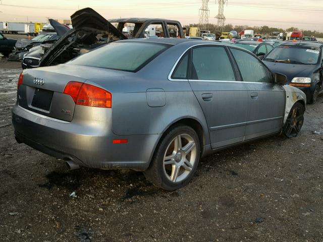 WAUDF78E56A091629 - 2006 AUDI A4 GRAY photo 4