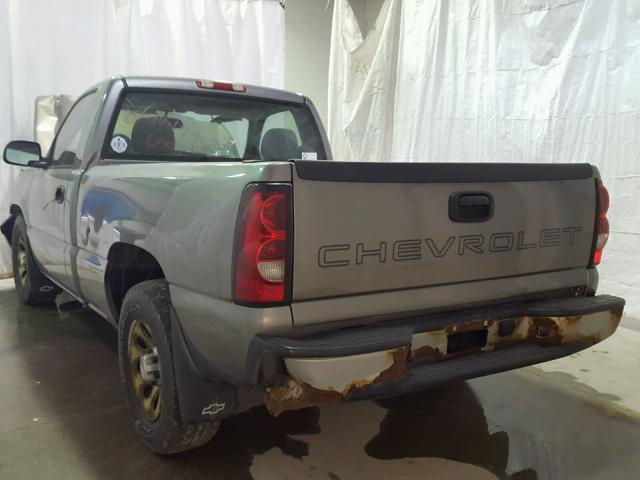 1GCEC14X46Z121077 - 2006 CHEVROLET SILVERADO GRAY photo 3