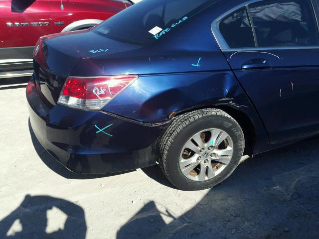 1HGCP26418A033983 - 2008 HONDA ACCORD LXP BLUE photo 9