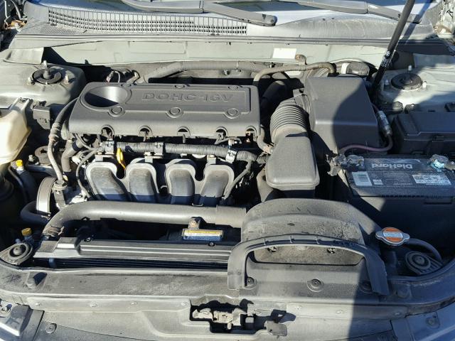 5NPEU46C49H491725 - 2009 HYUNDAI SONATA SE GRAY photo 7