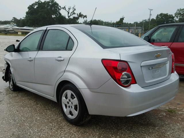 1G1JB5SH8F4126700 - 2015 CHEVROLET SONIC LS 银色 照片 3