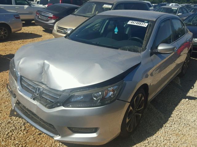 1HGCR2F55EA100521 - 2014 HONDA ACCORD SPO SILVER photo 2