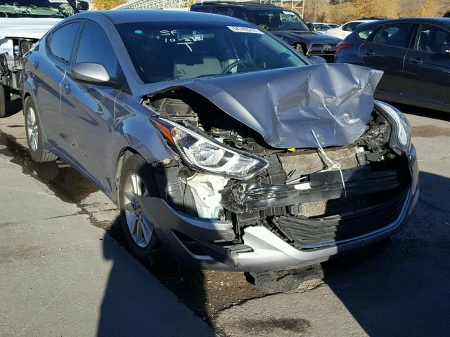 5NPDH4AE0FH551844 - 2015 HYUNDAI ELANTRA SE SILVER photo 1