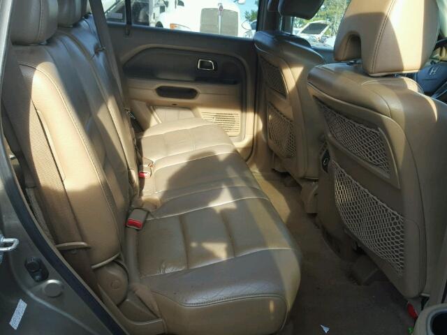 5FNYF18718B017816 - 2008 HONDA PILOT EXL GOLD photo 6