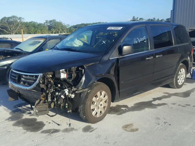 2V4RW4DG7BR642606 - 2011 VOLKSWAGEN ROUTAN BLACK photo 2