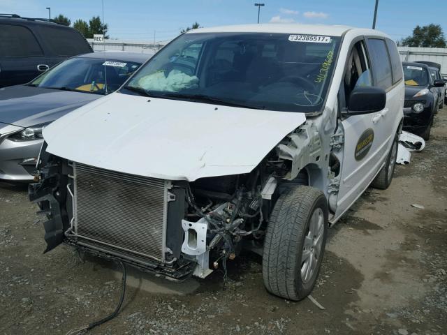 2C4RDGBG4HR567361 - 2017 DODGE GRAND CARA WHITE photo 2