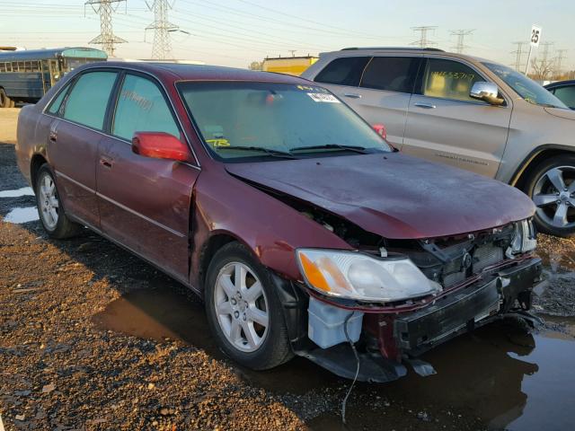 4T1BF28B8YU064568 - 2000 TOYOTA AVALON XL MAROON photo 1