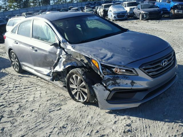 5NPE34AF2FH051812 - 2015 HYUNDAI SONATA SPO SILVER photo 1