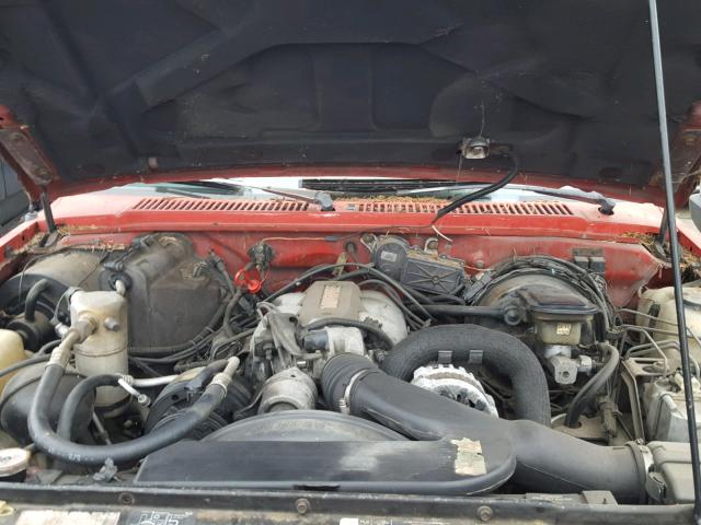 1GNDT13W6N2203525 - 1992 CHEVROLET BLAZER S10 RED photo 7