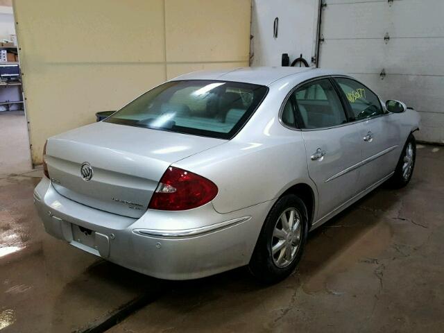 2G4WD532651296044 - 2005 BUICK LACROSSE C SILVER photo 4