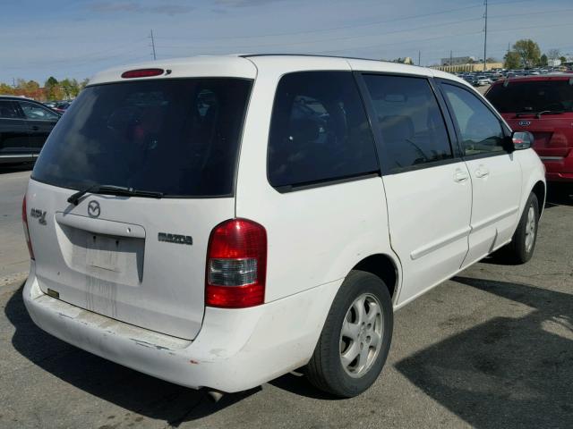 JM3LW28G1Y0111295 - 2000 MAZDA MPV WAGON WHITE photo 4