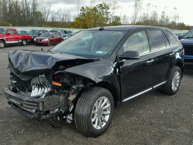 2LMDJ8JK1DBL42719 - 2013 LINCOLN MKX BLACK photo 2