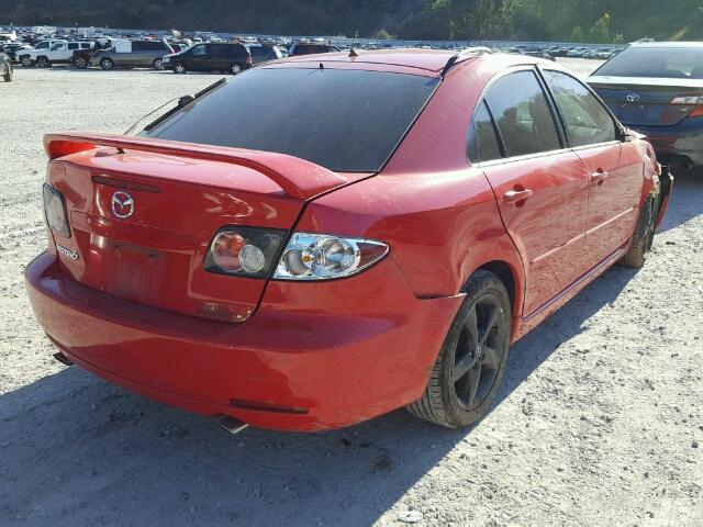 1YVHP84C175M27762 - 2007 MAZDA 6 I RED photo 4