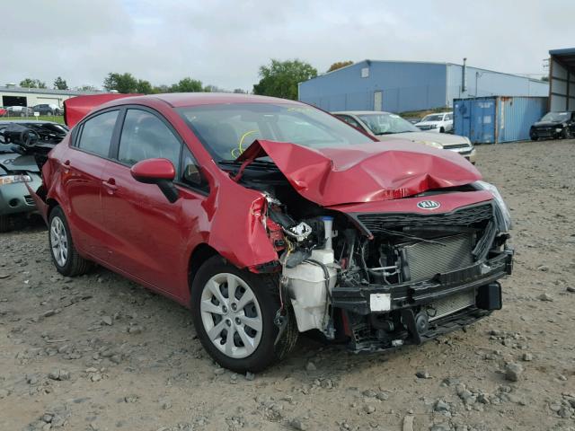 KNADM4A33F6484450 - 2015 KIA RIO LX RED photo 1