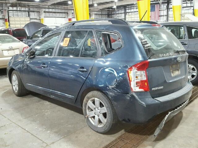 KNAFG528997229512 - 2009 KIA RONDO BASE BLUE photo 3