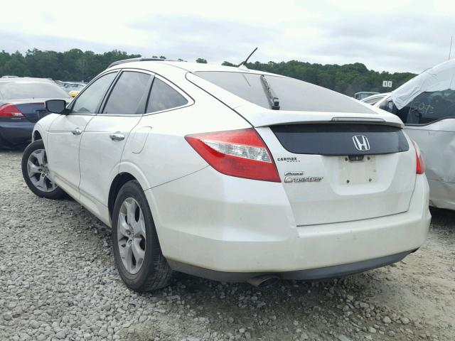 5J6TF1H59AL009825 - 2010 HONDA ACCORD CRO WHITE photo 3