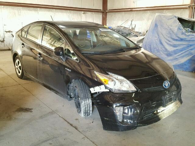 JTDKN3DU0F1921288 - 2015 TOYOTA PRIUS BLACK photo 1