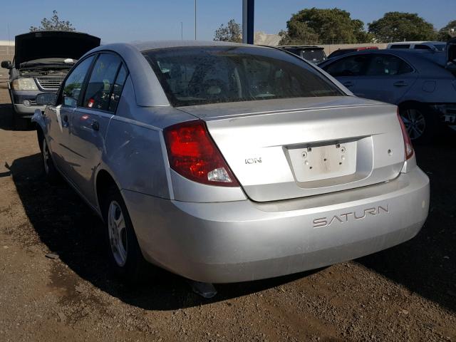 1G8AG52F53Z201739 - 2003 SATURN ION LEVEL SILVER photo 3