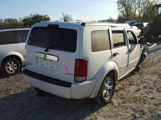 1D8GU58K97W504531 - 2007 DODGE NITRO SLT WHITE photo 4