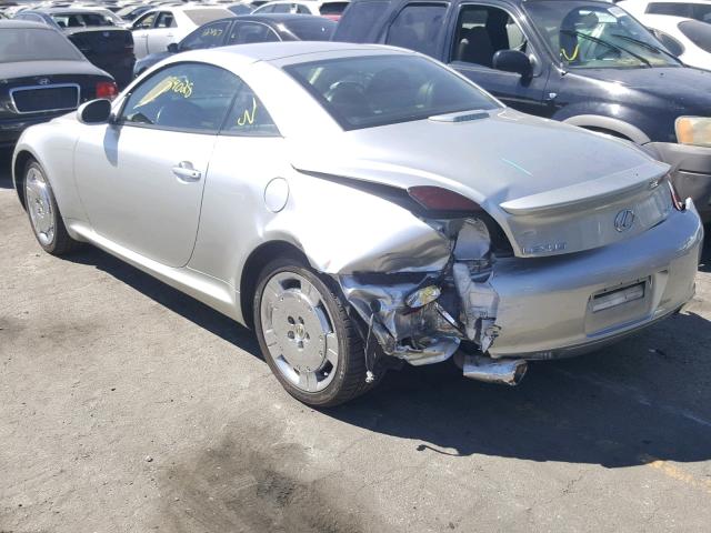 JTHFN48Y120020918 - 2002 LEXUS SC 430 SILVER photo 3