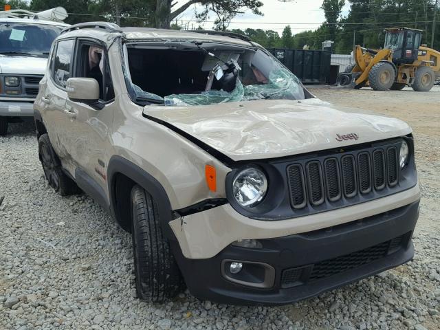 ZACCJABT2GPD61550 - 2016 JEEP RENEGADE L TAN photo 1