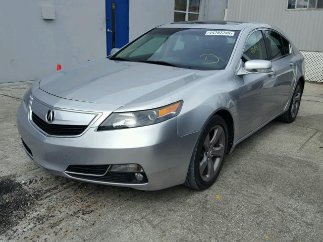 19UUA9F57DA001430 - 2013 ACURA TL TECH SILVER photo 2