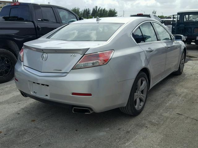 19UUA9F57DA001430 - 2013 ACURA TL TECH SILVER photo 4