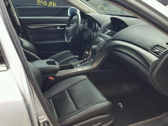 19UUA9F57DA001430 - 2013 ACURA TL TECH SILVER photo 5