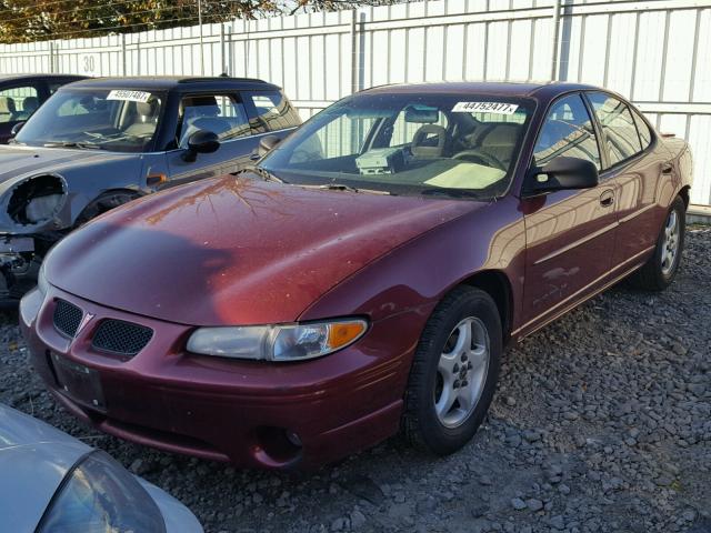 1G2WK52J51F127062 - 2001 PONTIAC GRAND PRIX Tünd qırmızı foto 2