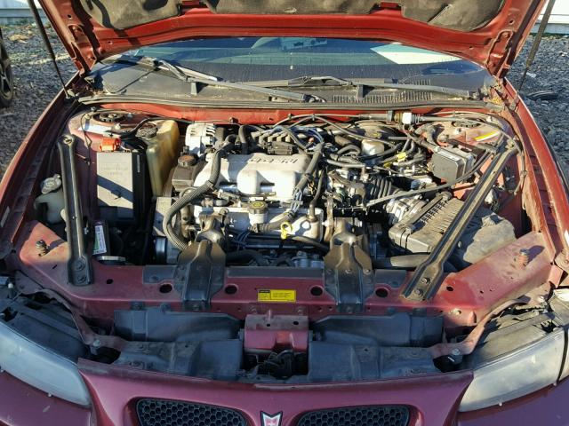 1G2WK52J51F127062 - 2001 PONTIAC GRAND PRIX Tünd qırmızı foto 7