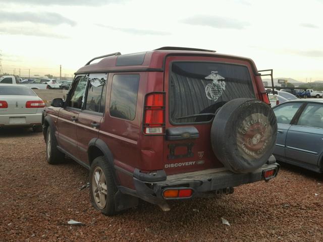SALTY154X2A746808 - 2002 LAND ROVER DISCOVERY MAROON photo 3