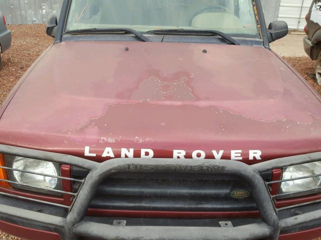 SALTY154X2A746808 - 2002 LAND ROVER DISCOVERY MAROON photo 7