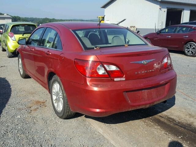 1C3LC46K47N505383 - 2007 CHRYSLER SEBRING RED photo 3