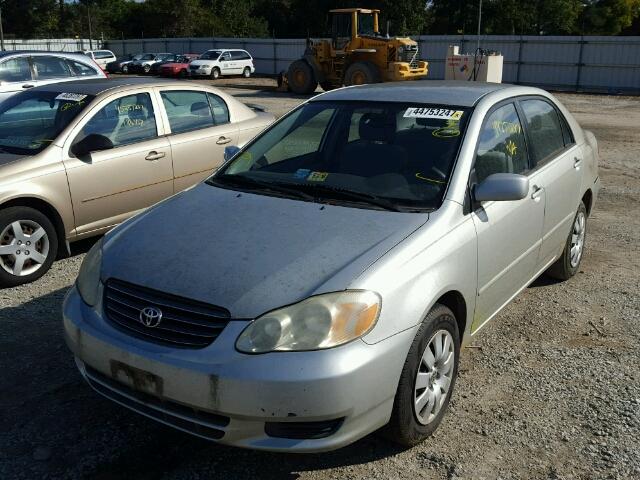 JTDBR32E530027871 - 2003 TOYOTA COROLLA CE SILVER photo 2