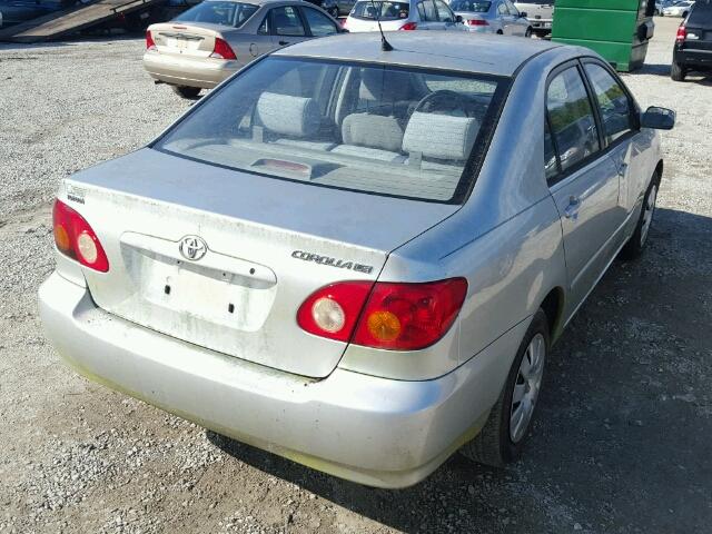 JTDBR32E530027871 - 2003 TOYOTA COROLLA CE SILVER photo 4