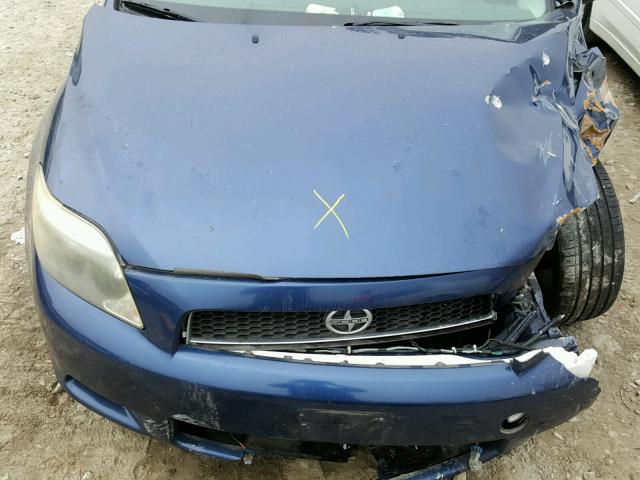 JTKDE167550038627 - 2005 TOYOTA SCION TC BLUE photo 7