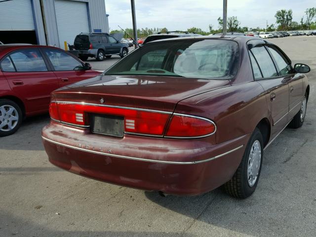 2G4WY55J621262383 - 2002 BUICK CENTURY LI BURGUNDY photo 4