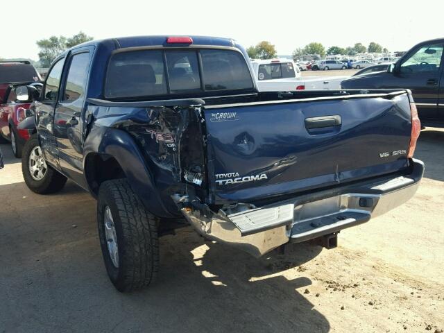 5TELU42N46Z214760 - 2006 TOYOTA TACOMA DOU BLUE photo 3