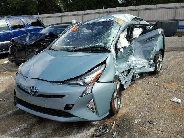 JTDKARFU3G3013435 - 2016 TOYOTA PRIUS TWO TONE photo 2