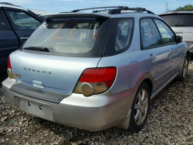 JF1GG68555H806878 - 2005 SUBARU IMPREZA OU BLUE photo 4