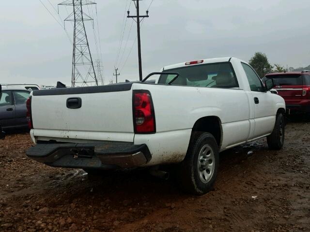 1GCEC14X36Z292189 - 2006 CHEVROLET SILVERADO WHITE photo 4