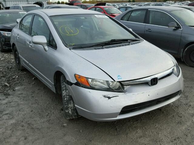 2HGFA16598H103328 - 2008 HONDA CIVIC LX SILVER photo 1