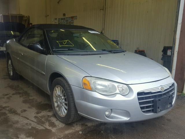 1C3EL55R54N336032 - 2004 CHRYSLER SEBRING LX SILVER photo 1