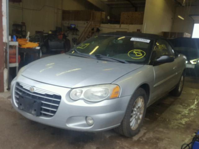 1C3EL55R54N336032 - 2004 CHRYSLER SEBRING LX SILVER photo 2