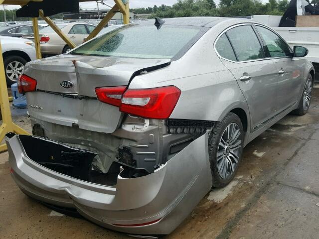 KNALN4D72E5153144 - 2014 KIA CADENZA PR SILVER photo 4