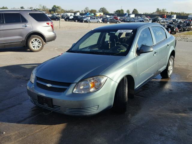 1G1AT58HX97298668 - 2009 CHEVROLET COBALT LT GREEN photo 2