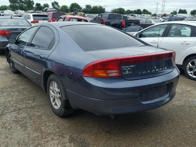 2B3HD46R72H311543 - 2002 DODGE INTREPID S ლურჯი ფოტო 3